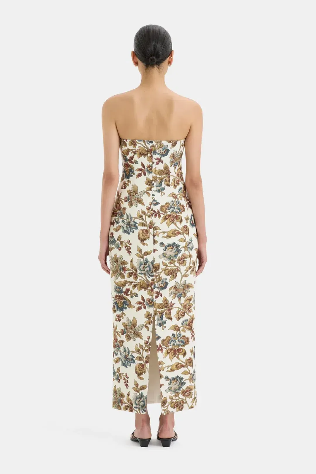 Sir the Label Eleanora Column Midi Dress Viola Floral Print Size 6 for rent on The Volte - main image