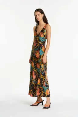 Sir the Label Artiste V Neck Slip Dress Deschamps Print Size 8 for rent on The Volte - image 1