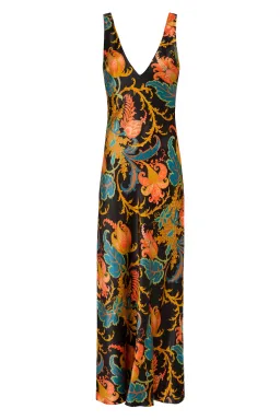 Sir the Label Artiste V Neck Slip Dress Deschamps Print Size 8 for rent on The Volte - image 5