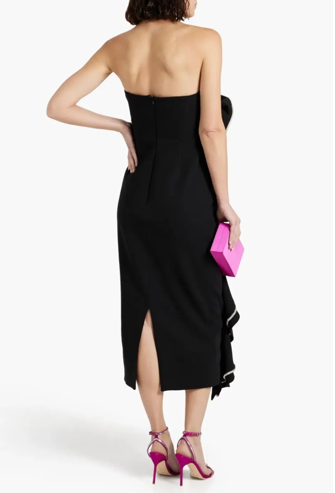 Rachel Gilbert Santiago Midi Dress Black Size 2 / AU 10 for rent on The Volte - main image