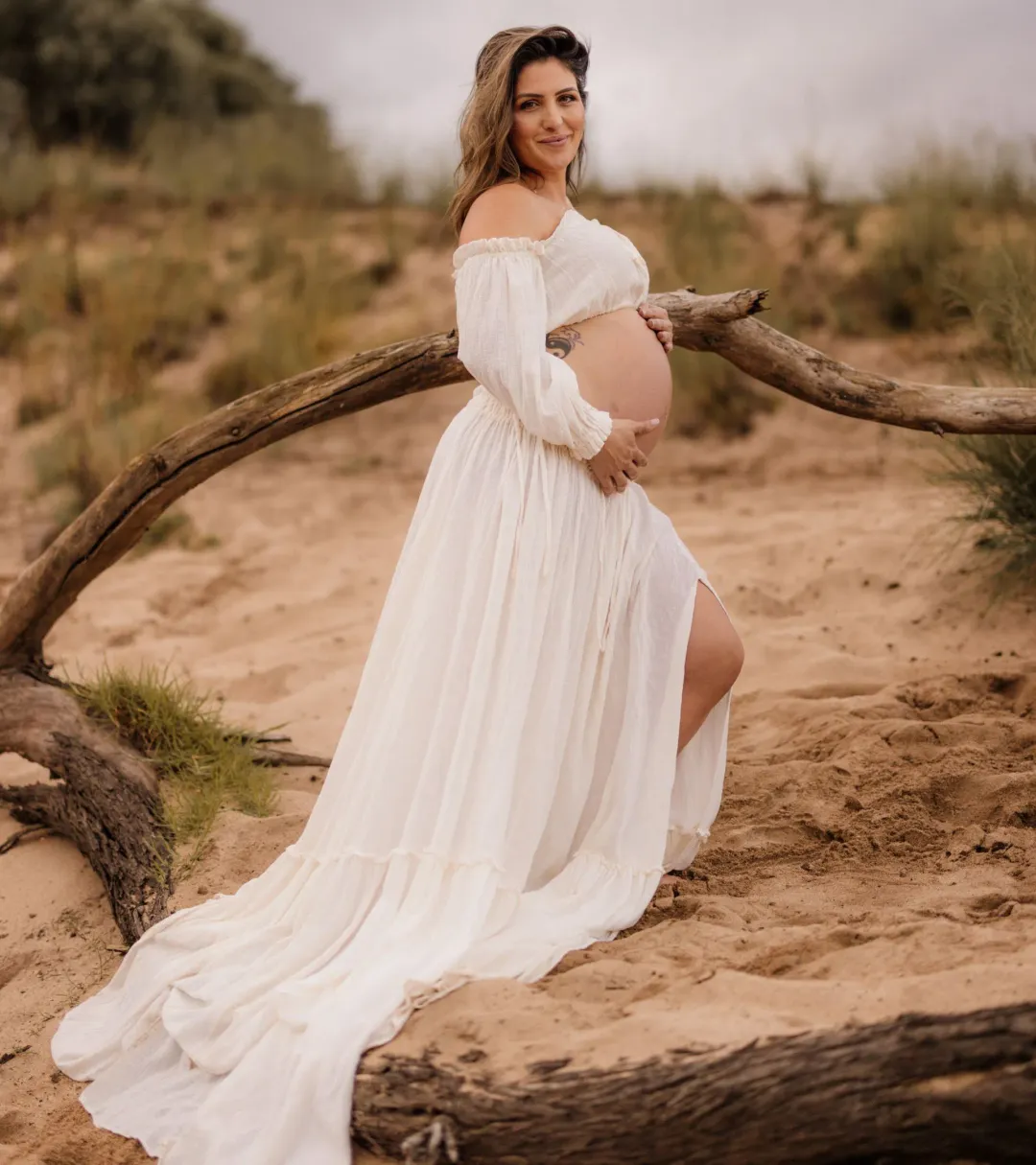 We Are Reclamation There Is Nothing Quite Like You Two Piece Ivory Gown One Size for rent on The Volte - main image