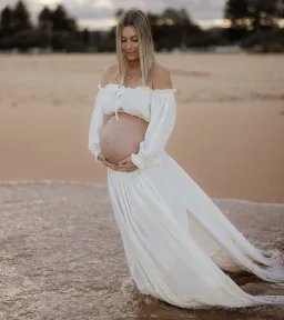 We Are Reclamation There Is Nothing Quite Like You Two Piece Ivory Gown One Size for rent on The Volte - image 9