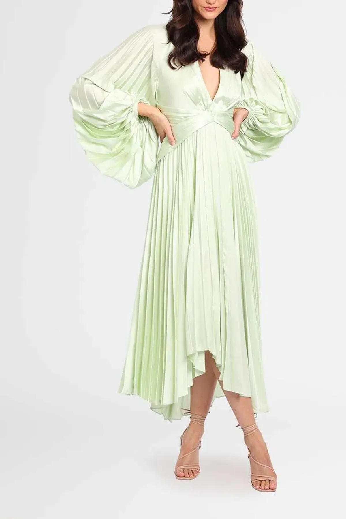 Acler Palms Dress in Cool Mint Size 10 for rent on The Volte - main image