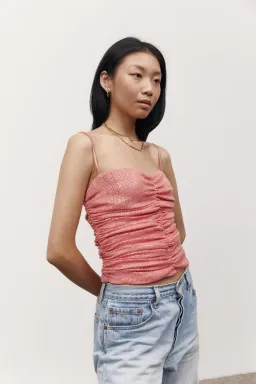 Olivia Cashmore Ginger Kisses Sequin Top Peony Pink Size 16 for rent on The Volte - image 2