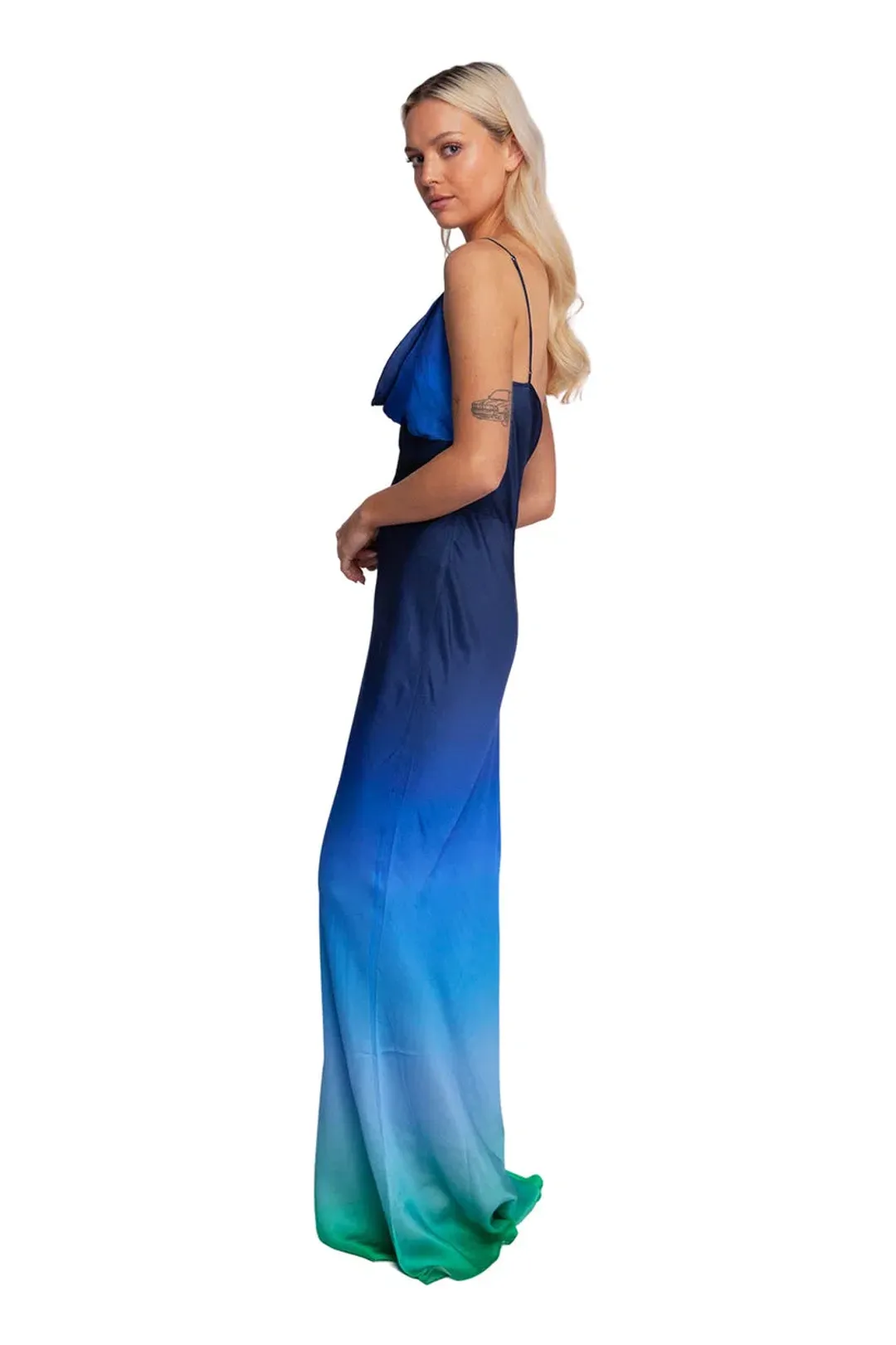 Rat & Boa Beliza Dress Blue Ombre Size S / Au 8 for rent on The Volte - main image