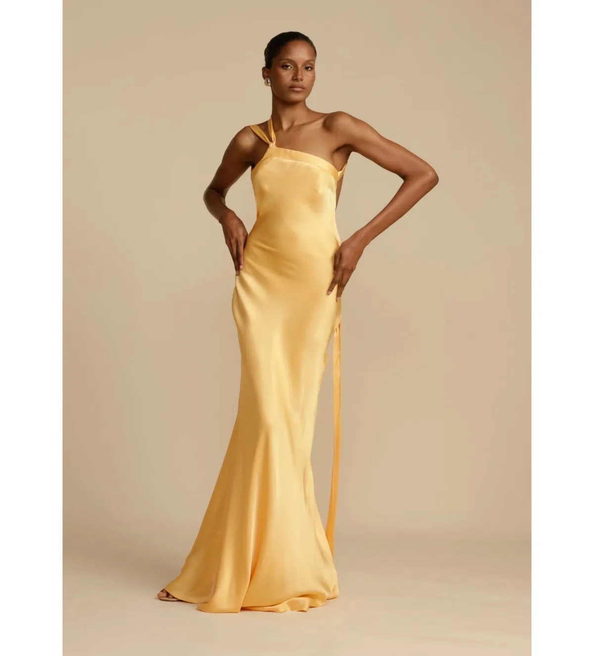 Arcina Ori Monique Dress Yellow Size 8  for rent on The Volte - main image