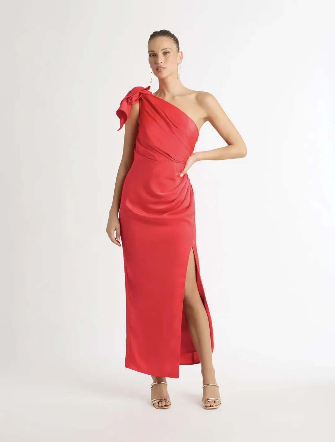 Sheike Glamour Maxi Dress Red Size 16 for rent on The Volte - main image
