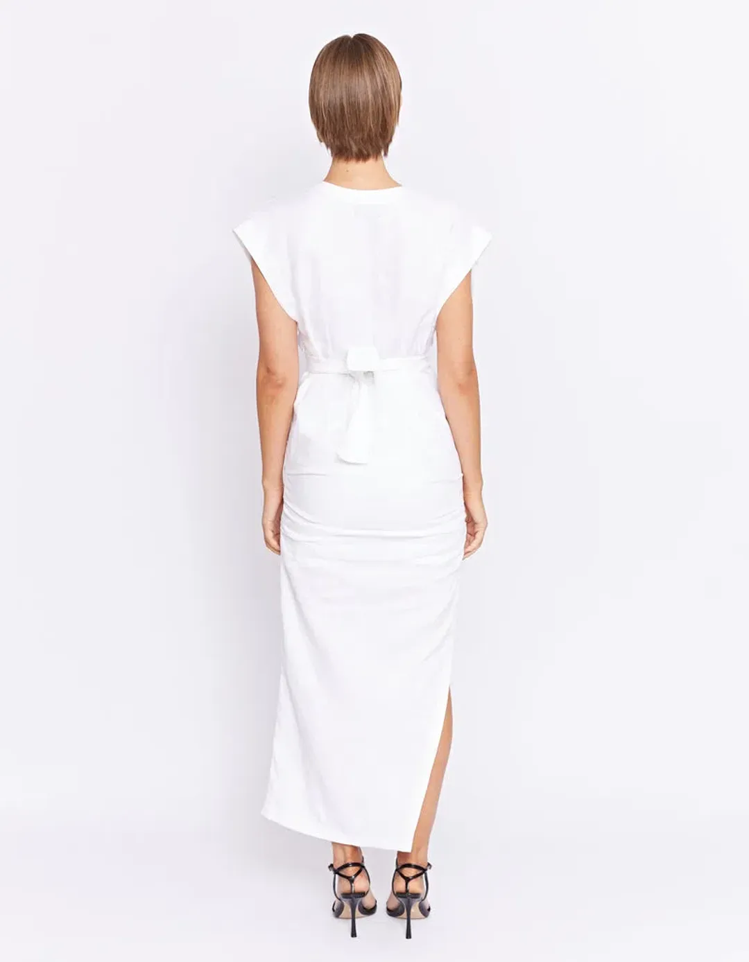 Pfeiffer Clifton Linen Maxi Dress Powder Size 8 for rent on The Volte - main image