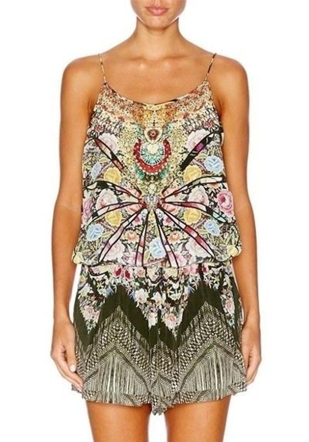 Camilla Flamenco Sweep Playsuit Print Size 1 for rent on The Volte - main image