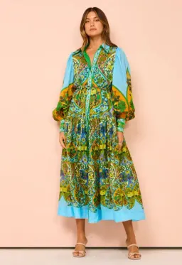 Alemais Sofie Shirtdress Multi Size 14 for rent on The Volte - image 4