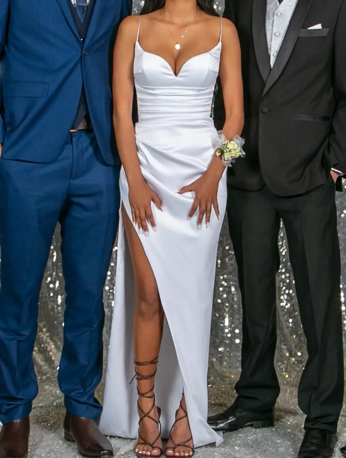 Lia Stublla Paris Gown White Size 6 for rent on The Volte - main image