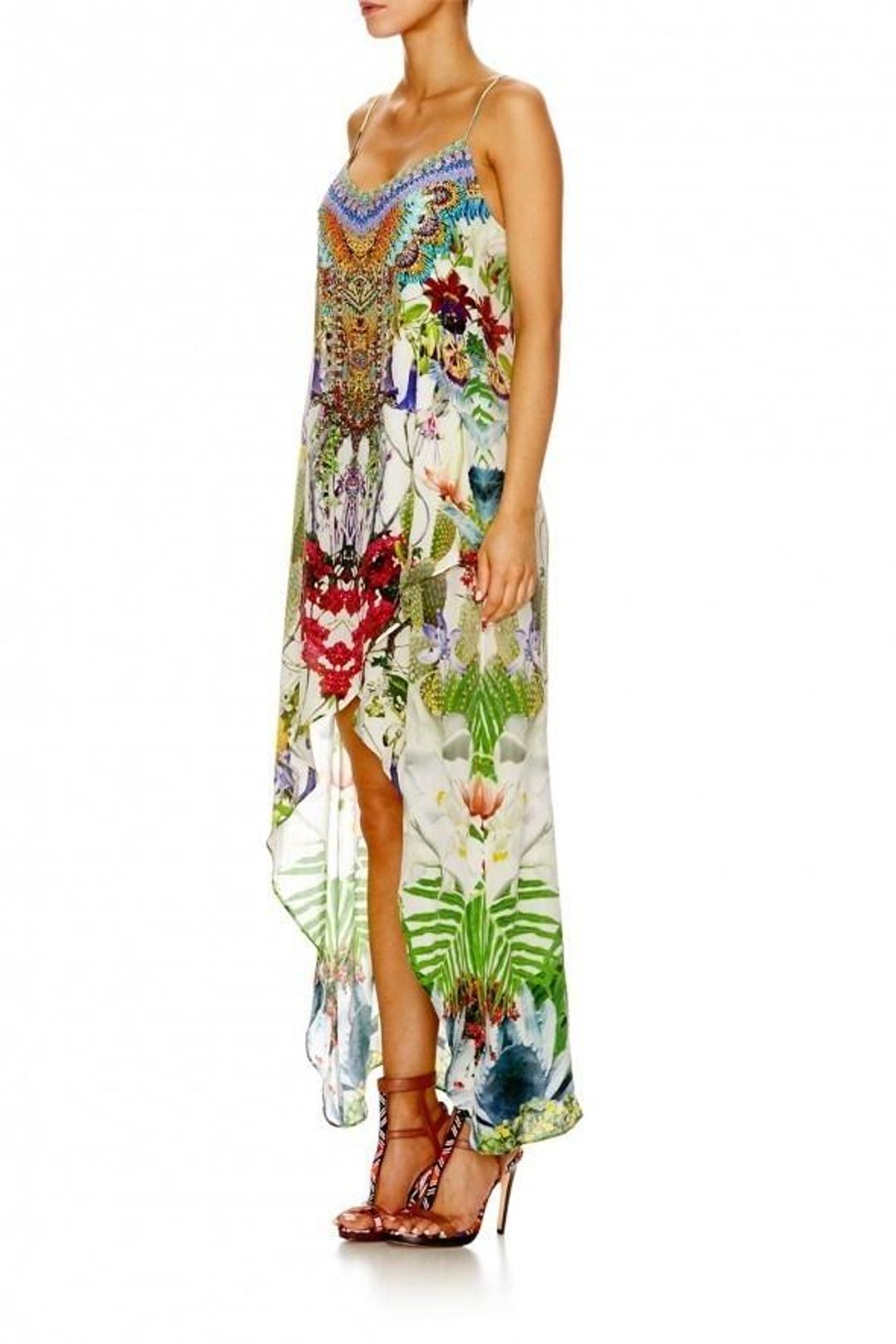 Camilla Exotic Hypnotic Shoestring Double Layer Dress Size 8 for rent on The Volte - main image