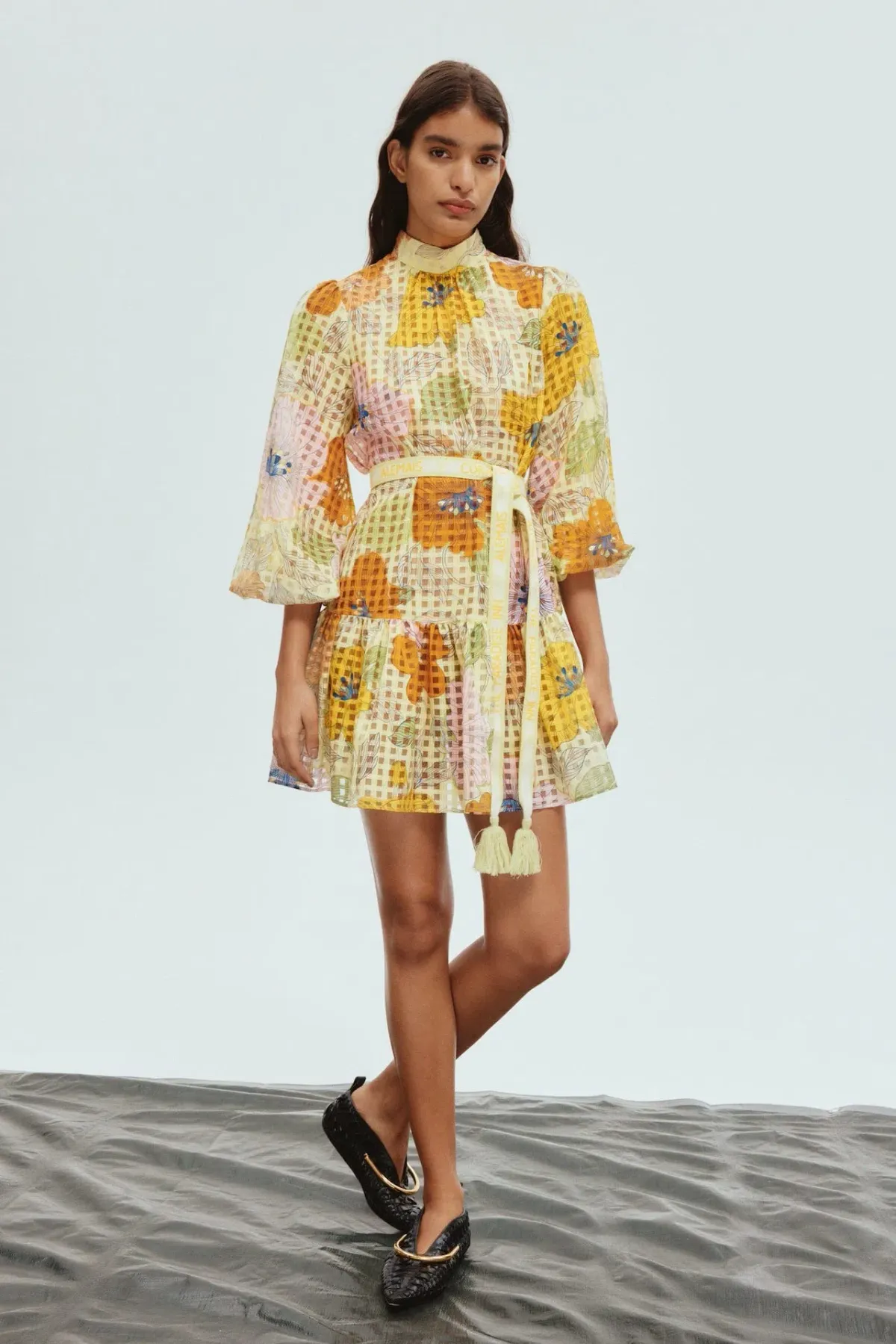 Alemais Agalia Mini Dress Floral Size 6 for rent on The Volte - main image
