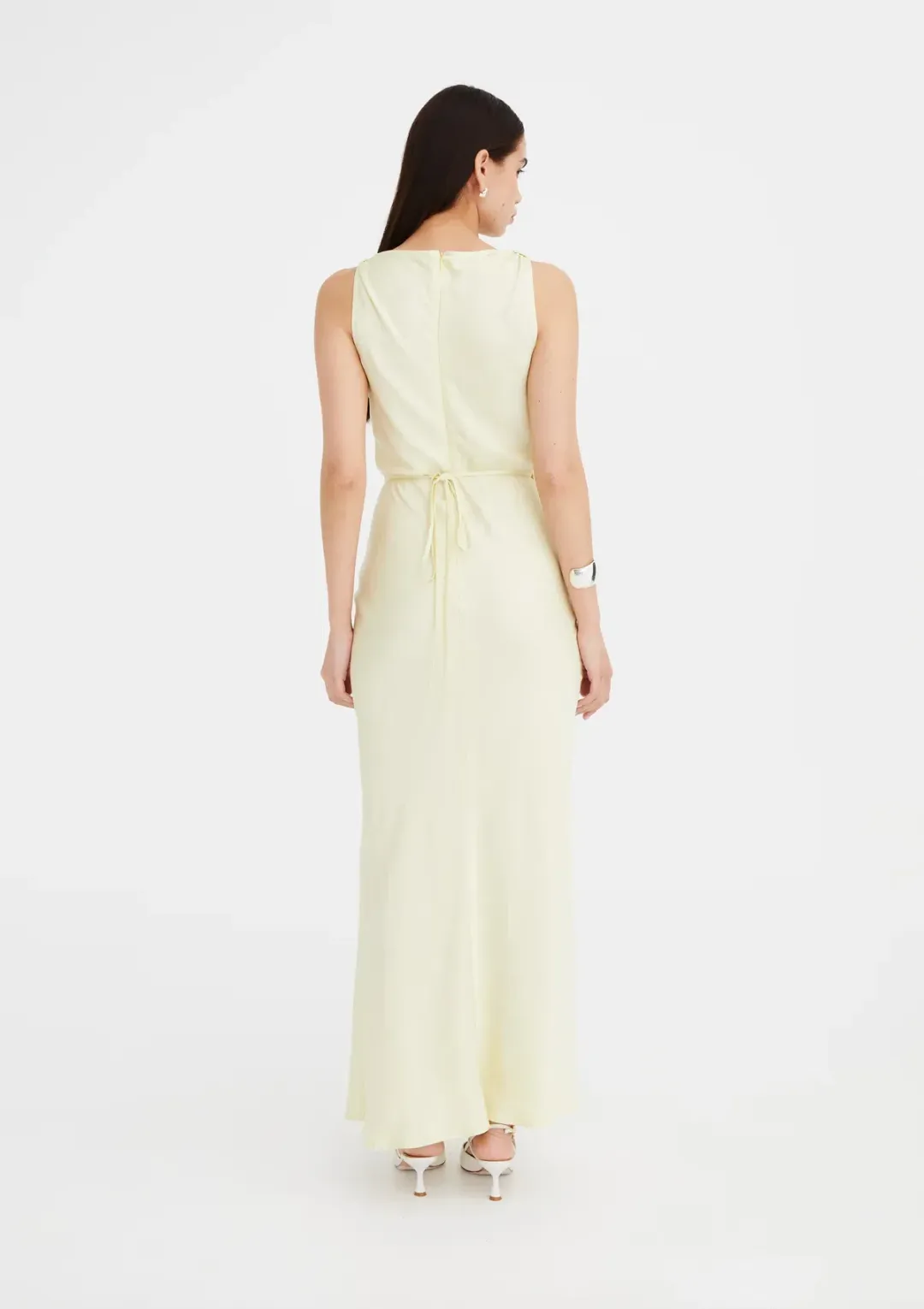Jillian Boustred Vikki Dress in Lemon Size 1 / AU 8 for rent on The Volte - main image