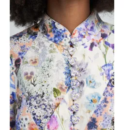 Zimmermann Tama Belted Mini Dress in Diamond Splice Floral Size 2 / AU 12 for rent on The Volte - image 3
