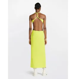 Dion Lee Rope-trimmed Open-back Cady Midi Dress in Yellow Size AU 6  for rent on The Volte - image 2