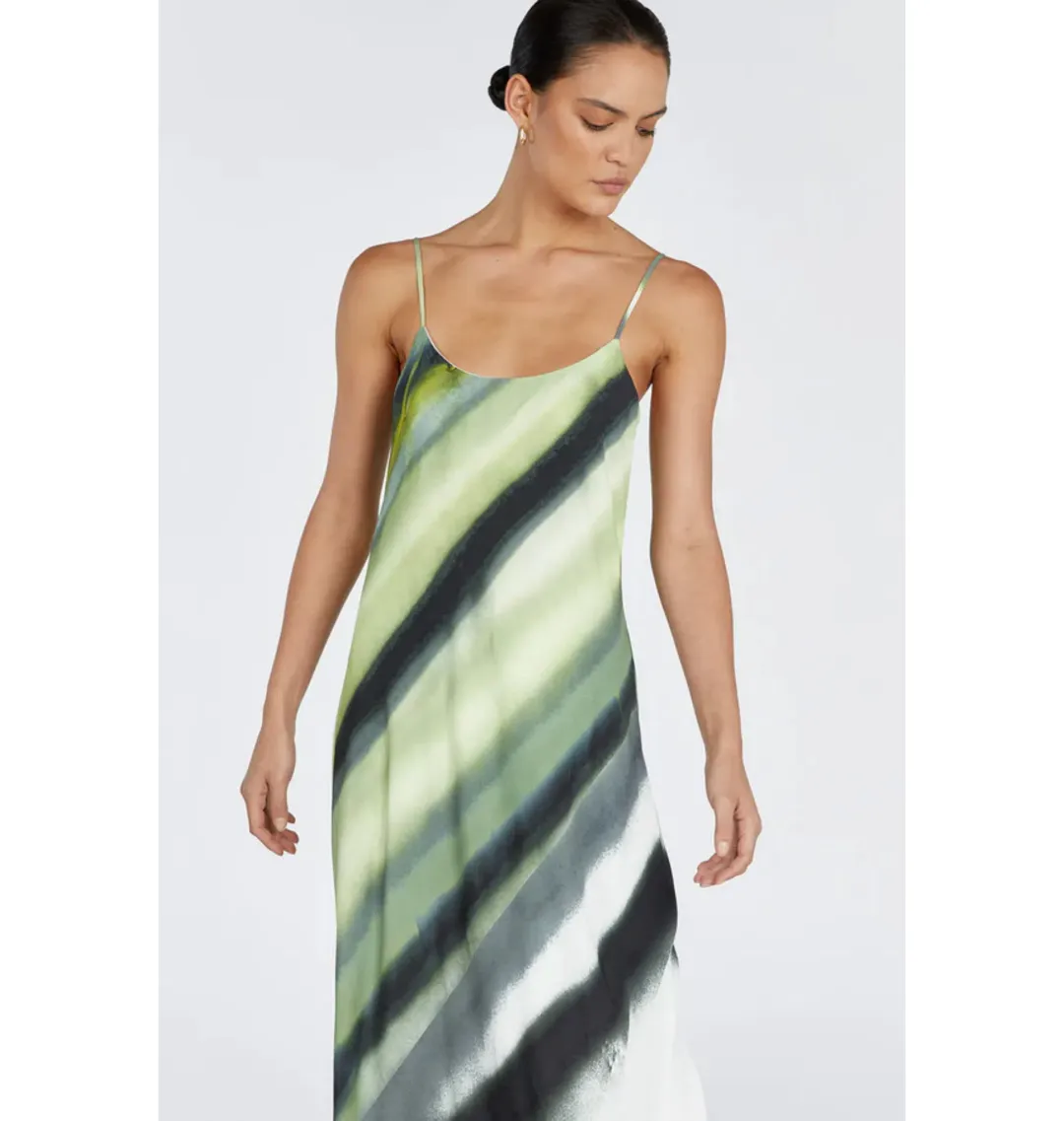 DISSH Athena Slip Maxi Dress green size 6 for rent on The Volte - main image