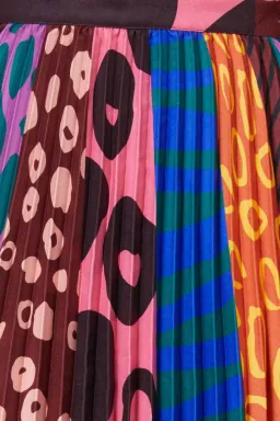 GORMAN Walk It Pleated Skirt multicolour size 6 for rent on The Volte - image 5