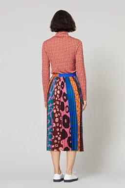 GORMAN Walk It Pleated Skirt multicolour size 6 for rent on The Volte - image 3