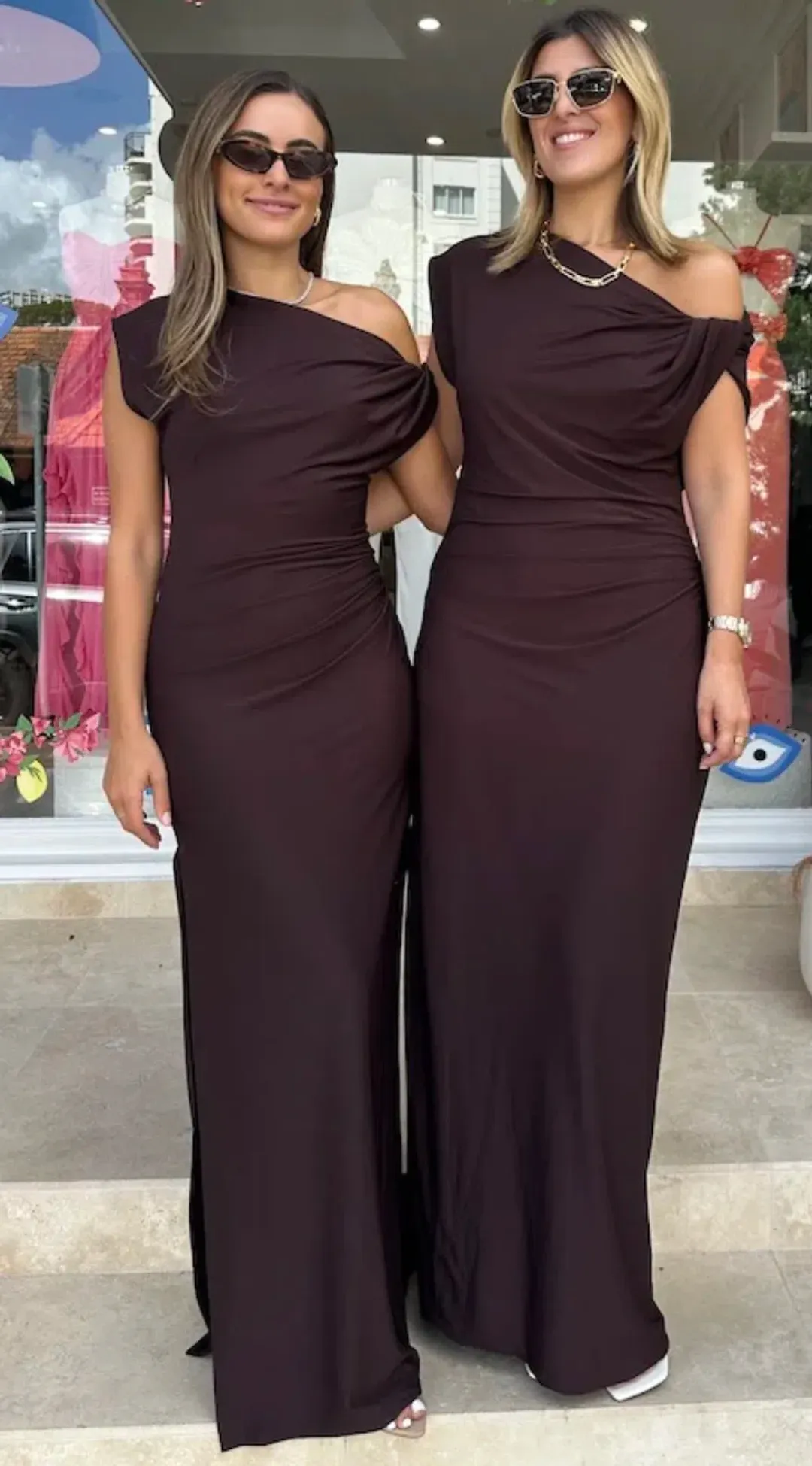 Camilla and Marc Annalise Dress Chocolate Brown Size 10 for rent on The Volte - main image