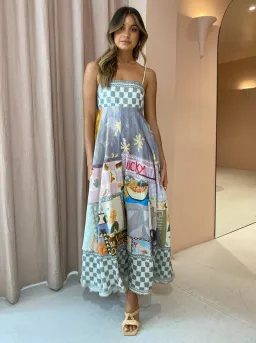 Alemais Emma Gale Sundress Multi Size 12 for rent on The Volte - image 1