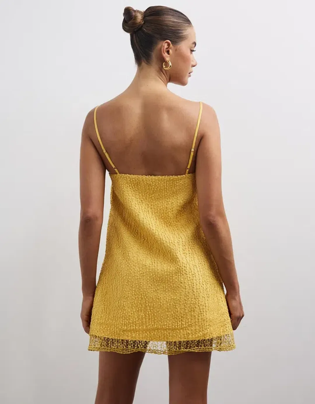 Lover Lina Mini Dress Golden Yellow Size 10 for rent on The Volte - main image