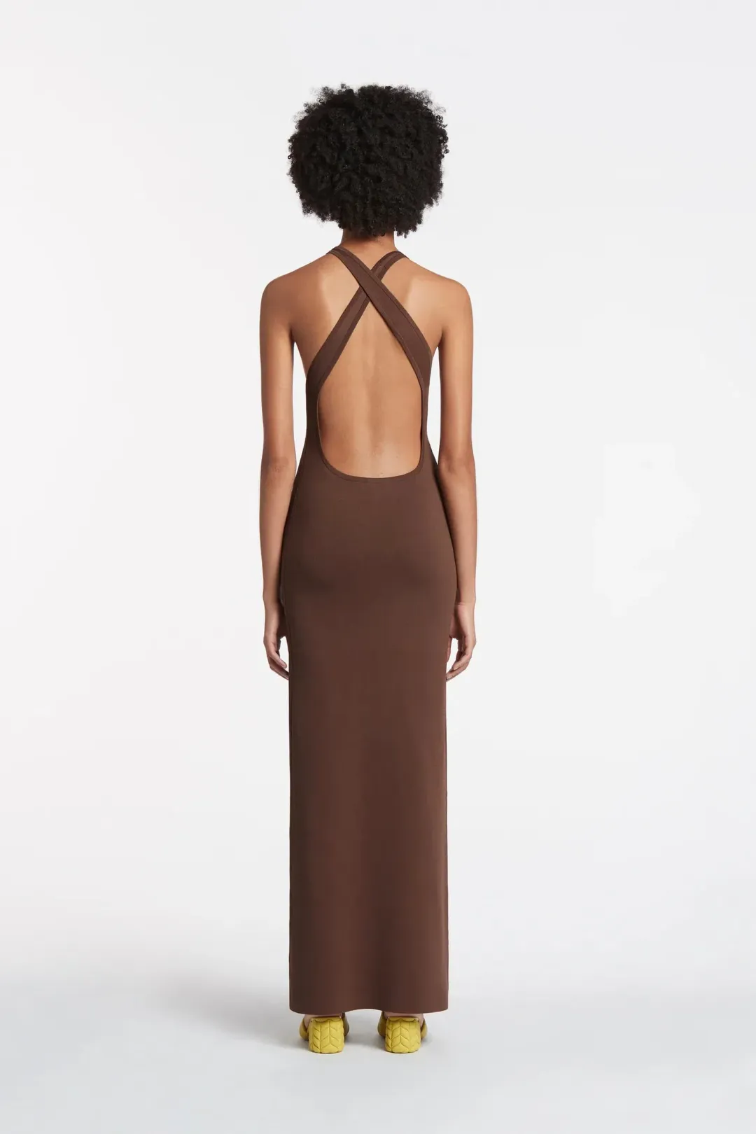 Sir The Label Aude Open Back Dress Brown Size 0 (AU 6) for rent on The Volte - main image