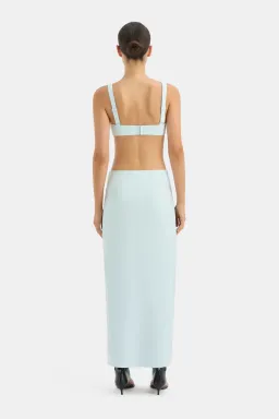 Sir the Label Azul Twist Midi Skirt Ice Blue Cobalt Size 6 for rent on The Volte - image 3