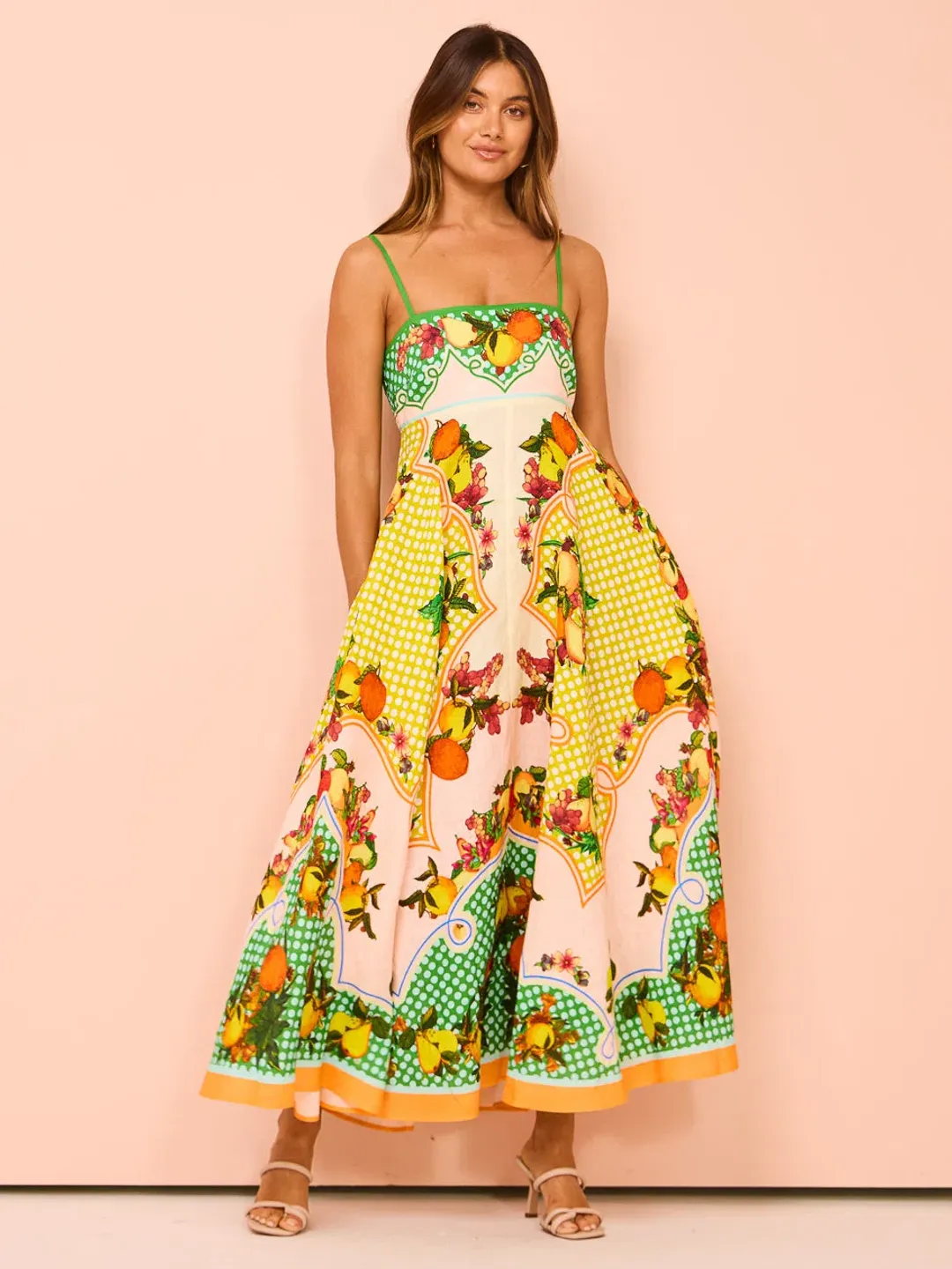 Alemais Lemonis Sundress Print Size 8 for rent on The Volte - main image