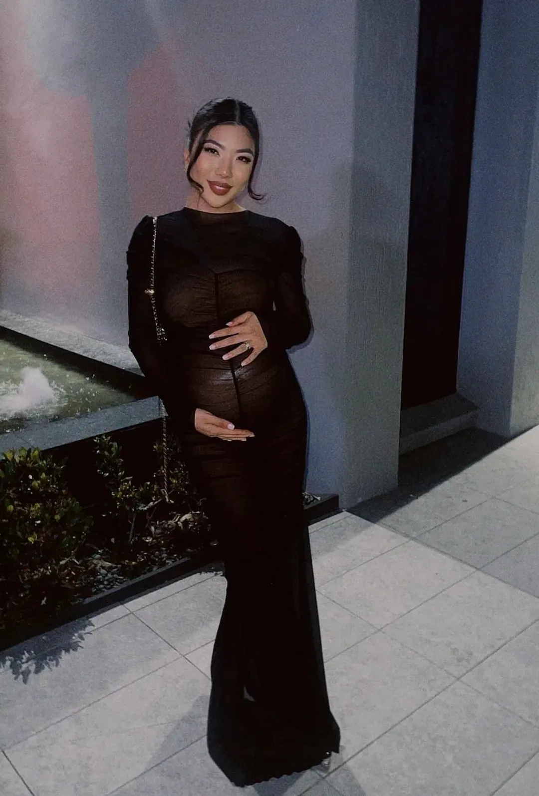 Effie Kats Rhodes Maxi Dress In Black Mesh Size S / AU 8 for rent on The Volte - main image