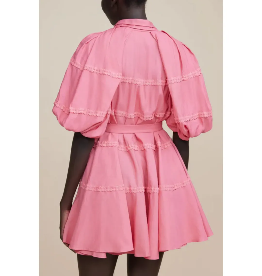 Acler Bowdon Dress Dusty Rose in Size AU 10 for rent on The Volte - main image