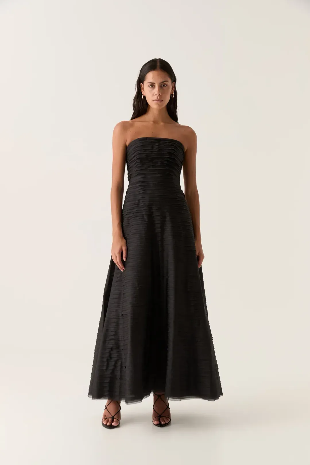 Aje Soundscape Maxi Dress in Black Size AU 10 for rent on The Volte - main image
