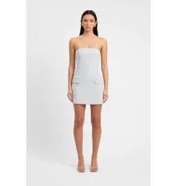 Kookaï Ariel Pocket Mini Dress Soft Grey Size AU 36 / AU 8 for rent on The Volte - image 1