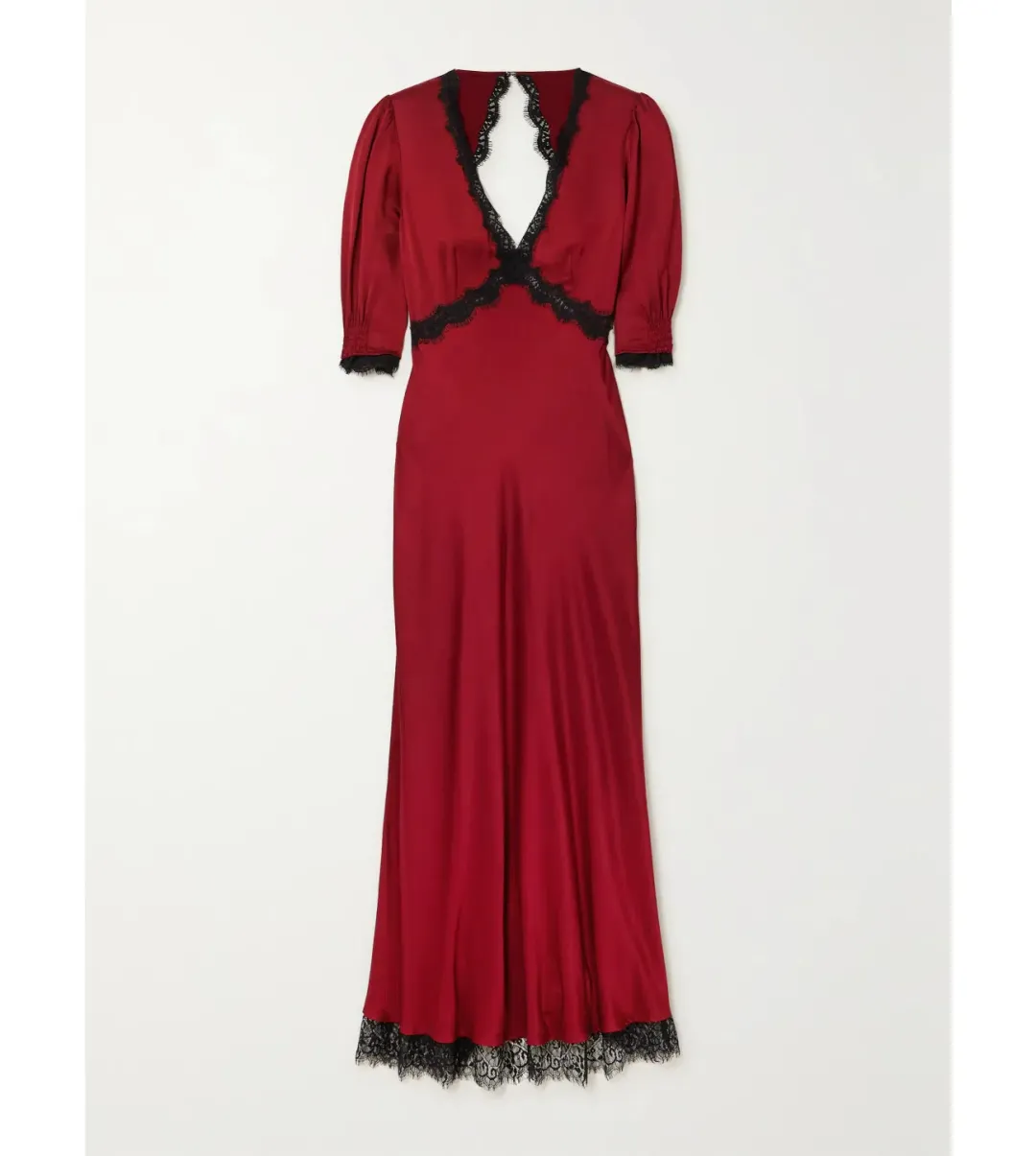 Rixo Gabrielle Open-Back Dress in Red Size AU 20 for rent on The Volte - main image