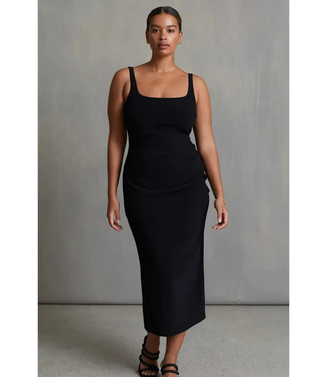 Bec & Bridge Be Mine Square Neck Dress Black Size AU 6 for rent on The Volte - main image