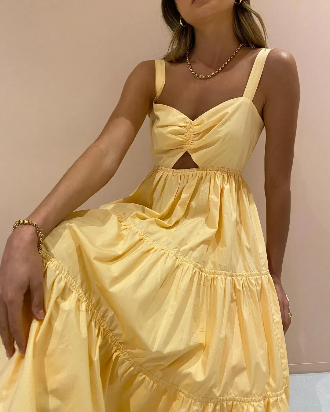 Steele Sorelle Dress in Daffodil Size XS / AU 8 for rent on The Volte - main image