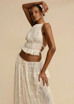 Arcina Ori Juliette Top and Skirt Cream Size S / AU 6-8 for rent on The Volte - image 16
