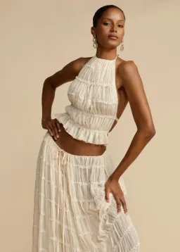 Arcina Ori Juliette Top and Skirt Cream Size S / AU 6-8 for rent on The Volte - image 3