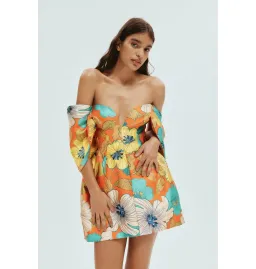Alemais Piato Sculpt Mini Dress in Floral Size AU 10 for rent on The Volte - image 4