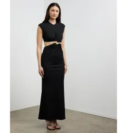 Christopher Esber Distorted Quartz Split Tank Dress in Black Size AU 12 for rent on The Volte - image 1