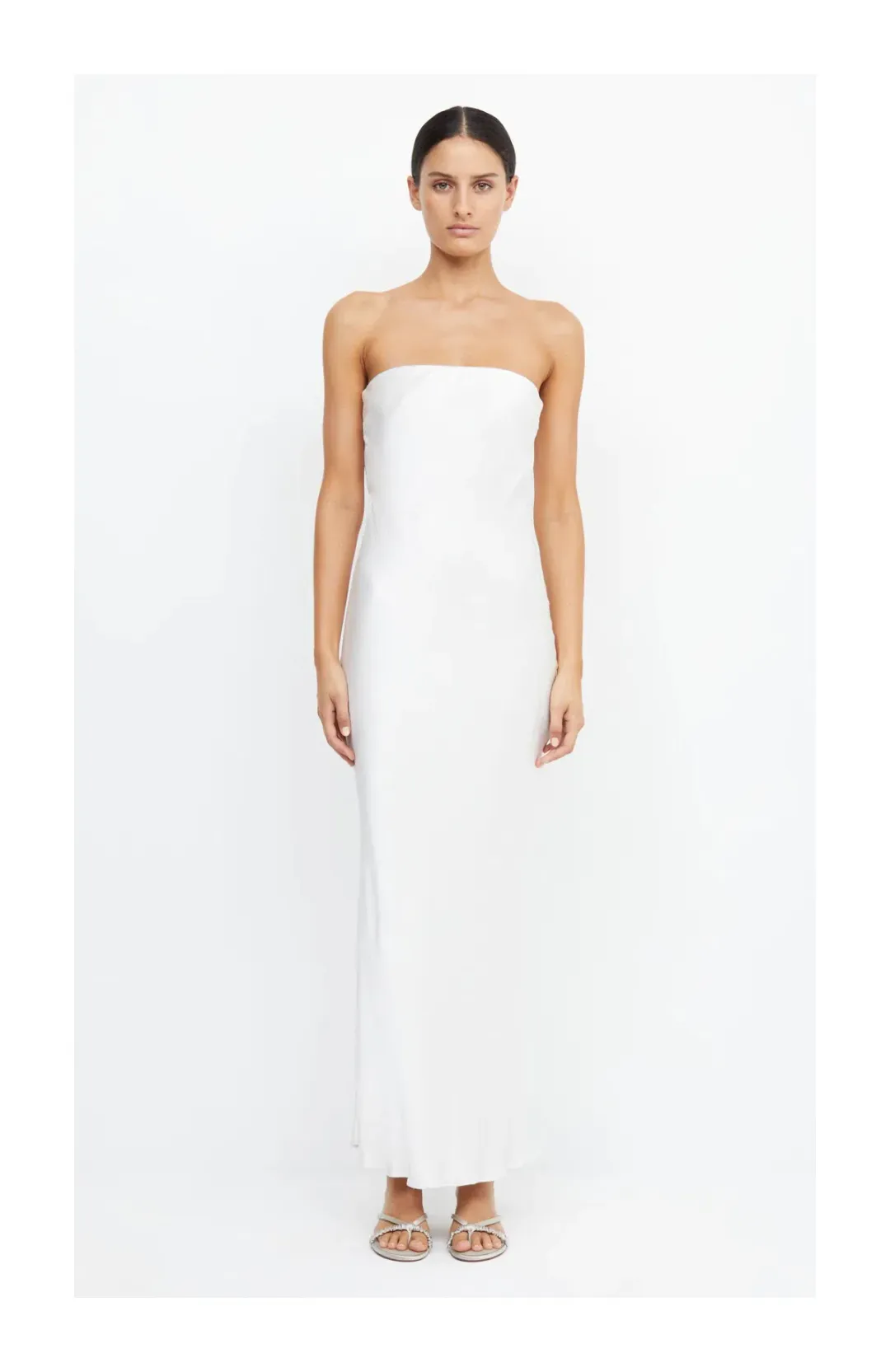 Bec & Bridge Moon Dance Strapless Dress Ivory Size 8 for rent on The Volte - main image