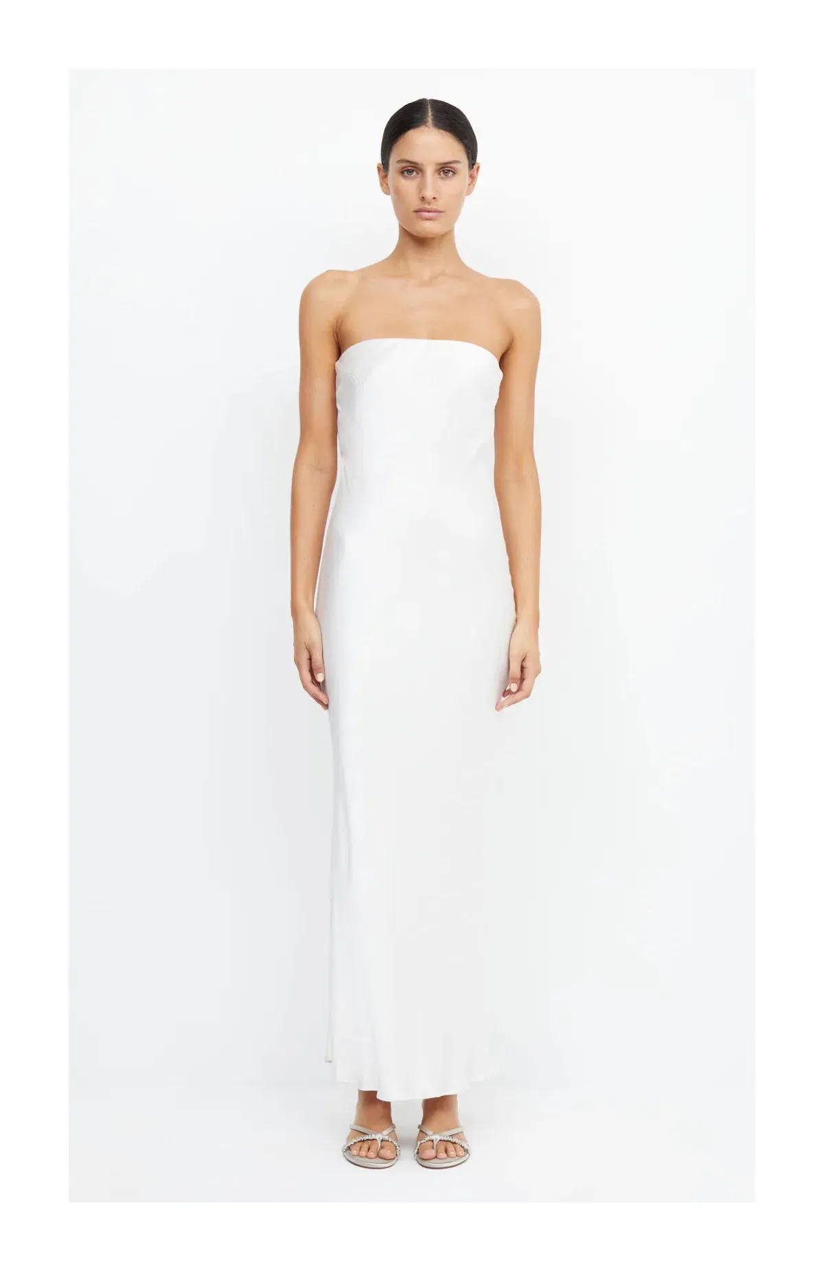 Bec & Bridge Moon Dance Strapless Dress Ivory Size 8 for rent on The Volte - main image