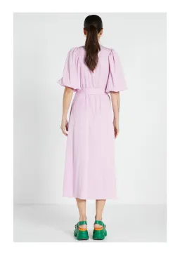 Bohemian Traders Band Collar Midi Dress in Lilac Size 4XL / AU 22 for rent on The Volte - image 2