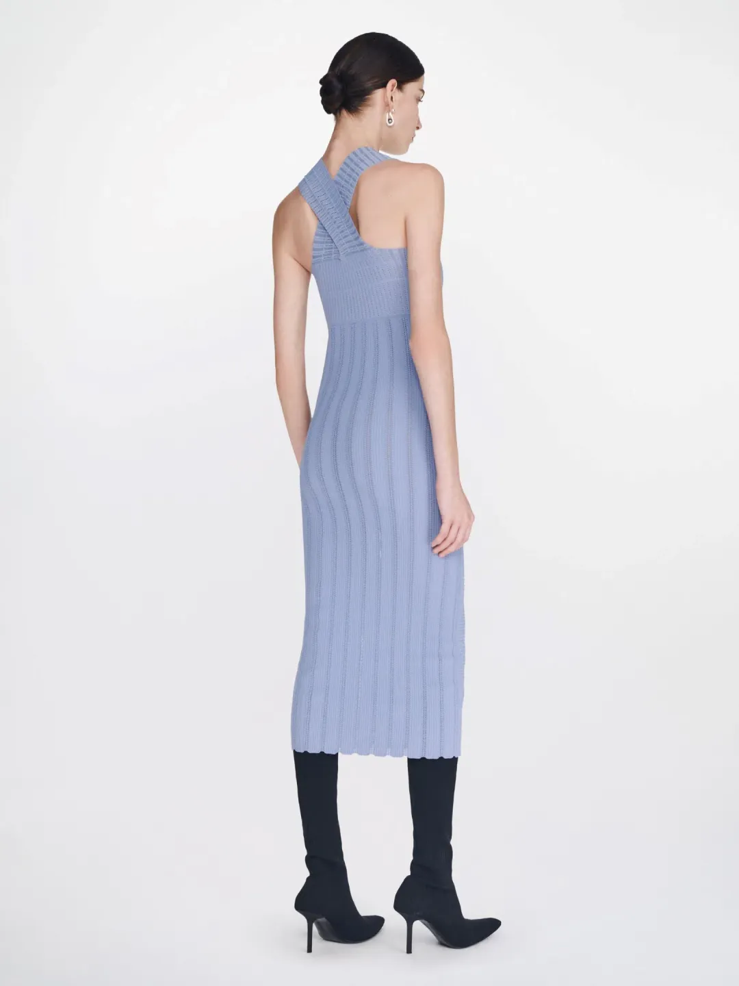 Dion Lee Snakeskin Dress Blue Size XXS/ AU 4 for rent on The Volte - main image