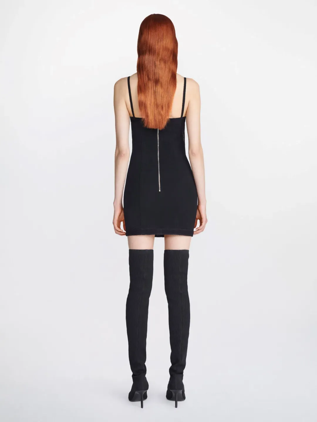 Dion Lee Oblique Corset Dress Black Size 6 for rent on The Volte - main image