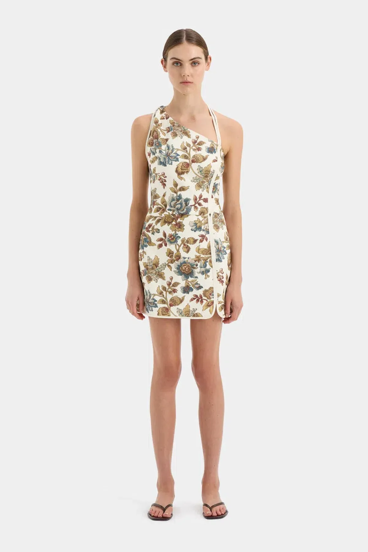 Sir The Label Eleanora Asymmetric Mini Dress Floral Size OP/ AU 4 for rent on The Volte - main image