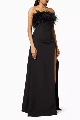 Rachel Gilbert Linc Gown Maxi Dress in Black Size AU 6 for rent on The Volte - image 2