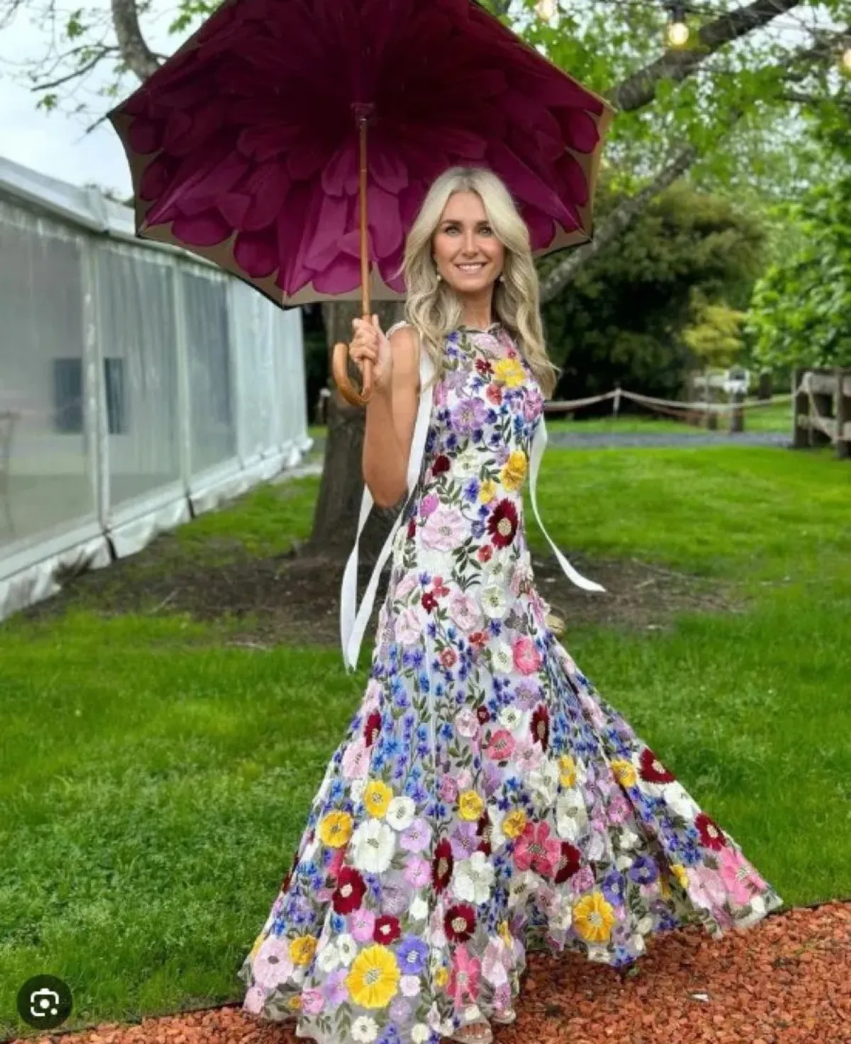 Rachel Gilbert Nya Floral Gown Multi Size 1 / AU 8 for rent on The Volte - main image