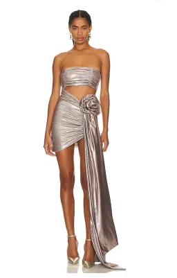 Mia Mini Dress in Copper Bahia Maria for rent on The Volte - image 1