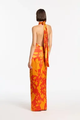 Sir The Label Armel Halter Maxi Dress Orange Size 1 /Au 8 for rent on The Volte - image 3